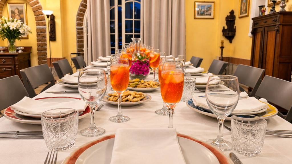 Dinner Service in Villa Amalia