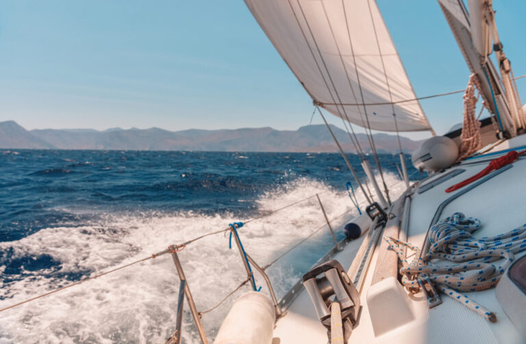 Sailing yacht on the Mediterranean Sea – America’s Cup Naples 2027